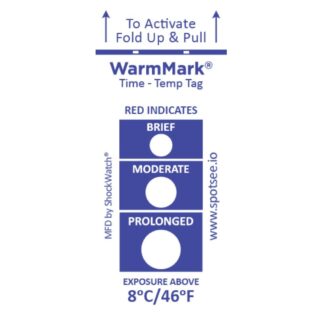 WarmMark 8°C / 46°F (48 hours)